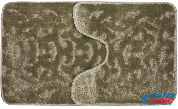 Набор 2 коврика для ванны АкваЛиния 45х75 полипропилен серый Рахат