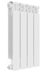 Радиатор отопления RIFAR ALP 500 (4 секций) биметаллический, боковое подключение, для квартиры, водяные, мощность 632 Вт, настенный, батарея (Рифар)