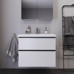 Тумба под раковину Duravit D-Neo, 98,4х45,2х62,5 см, подвесная, 2 выдвижных ящика, ДСП, цвет: белый матовый, шкафчик навесной, прямоугольная, правая/левая, в ванную комнату