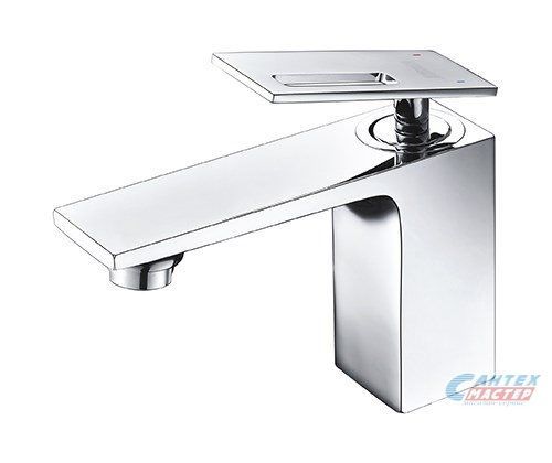 Смеситель для раковины Wasserkraft Alme однорычажный, излив короткий, длина 118 мм, керамический, латунь, цвет хром, без донного клапана