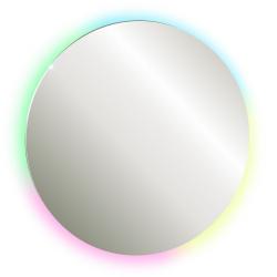 Зеркало Abber Mond 77х77 см, с LED/ЛЕД-подсветкой, круглое, SMART-управление, диммер, для ванны, навесное/подвесное/настенное