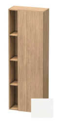 Пенал Duravit DuraStyle, 50x36x140 см, подвесной, (правый), с дверцей, с закрытыми/открытыми полками, цвет: дуб европейский/белый матовый, в ванную комнату