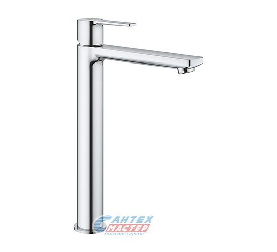 Смеситель для раковины Grohe Lineare New однорычажный, излив длинный, длина 181 мм, керамический, латунь, цвет хром, без донного клапана