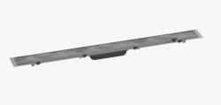 Решетка Hansgrohe RainDrain Rock 80, для душевого трапа 90х5,8 см, цвет нержавеющая сталь, для душа в пол, нержавеющая сталь, прямоугольная, для облицовки плиткой