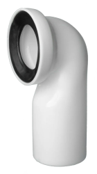 Труба фановая 90 градусов Nova для подключения системы инсталляции подвесного унитаза к канализации