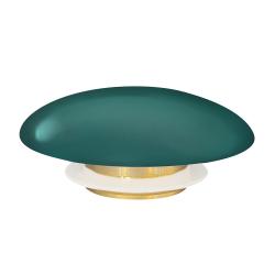 Накладка на слив ABBER BEQUEM 67 мм установка на донный клапан, темно зеленая, керамика, для раковины AC0014MBG