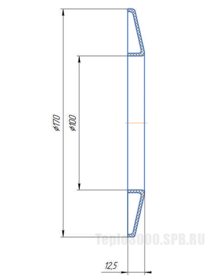 Накладка декоративная Okseler D100 белая, пвх