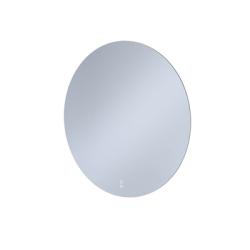 Зеркало IDDIS Bild, 100х100х3 см с LED/ЛЕД-подсветкой, с антизапотеванием, выключатель сенсорный, для ванны, навесное/подвесное/настенное, круглое BIL10T0i98