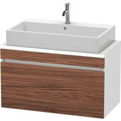 Тумба под раковину для консоли/столешницы Duravit DuraStyle 90х47,8х51,2 см, подвесная, ДСП, цвет: орех темный/белый матовый, 1 выдвижной ящик, прямоугольная