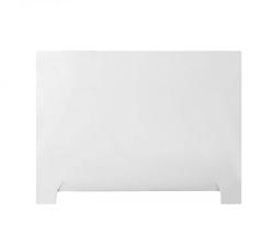 Панель боковая Эстет Альфа 80 см, для ванны, литьевой мрамор, цвет: белый, (экран для ванны) прямоугольный, торцевая панель, универсальная