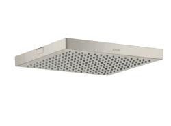 Верхний душ AXOR ShowerCollection 240/240 1jet, потолочный монтаж, квадратный, с 1 режимом, размер 24х24 см, металлический, цвет: под сталь, для душа/ванной