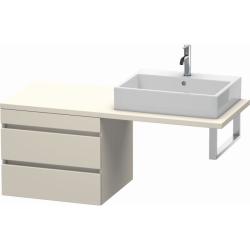 Тумба/шкафчик для консоли/столешницы Duravit DuraStyle под раковину 60х54,8х51,2 см, подвесная, ДСП, цвет: серо-коричневый, 2 выдвижных ящика, прямоугольная