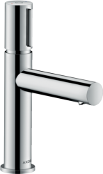 Смеситель для раковины/умывальника Axor Uno Select 110, однорычажный, фиксированный излив, длина излива 12,3 см, керамический, латунь, цвет хром, с незапираемым сливным набором