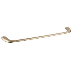 Полотенцедержатель ABBER Nord одинарный, настенный, неповоротный, 600 мм нержавеющая сталь, для полотенец, в ванную/туалет/душевую кабину, цвет золото матовое