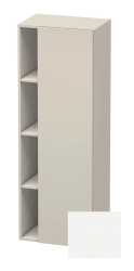 Пенал Duravit DuraStyle, 50x36x140 см, подвесной, (правый), с дверцей, с закрытыми/открытыми полками, цвет: серо-коричневый/белый матовый, в ванную комнату