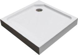 Душевой поддон Cerutti SPA, 90х90 см, квадратный/угловой, акриловый, низкий, белый, с бортиком, литой, литьевой, для душа