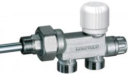 Узел для нижнего подключения FAR 1/2" M24х19 термостатический, для однотрубных, хром FV 1420 C12