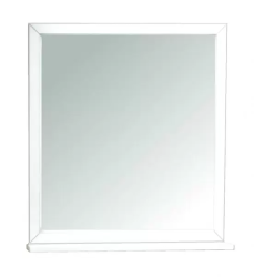 Зеркало Loranto Пандора, 80х90 см, без подсветки, прямоугольное, цвет- белое серебро с эффектом состаренности, с полкой, для ванны, навесное/подвесное/настенное