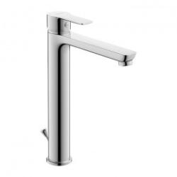 Смеситель для раковины/умывальника Duravit A.1 xl, однорычажный, фиксированный излив, длина излива 18 см, керамический, латунь, цвет хром, с донным клапаном