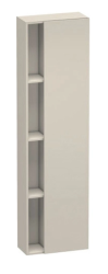 Пенал Duravit DuraStyle, 50x24x180 см, подвесной, (правый), с дверцей, с закрытыми/открытыми полками, цвет: серо-коричневый, в ванную комнату