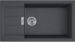 Мойка кухонная Franke SIRIUS 2.0 S2D 611-78 XL /435, 78х43,5 см, врезная, тектонит (Tectonite®), прямоугольная, цвет оникс, без отверстия под смеситель, с крылом, оборачиваемая
