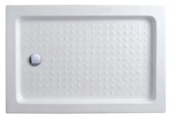 Душевой поддон Cezares Tray A, 110х90х15 см, прямоугольный/угловой, акриловый, низкий, белый, с бортиком, с антискользящим покрытием, литой, литьевой, для душа