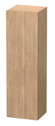 Пенал Duravit DuraStyle, 40x36x140 см, подвесной, (правый), с дверцей, с полкой, со стеклянными полками, цвет: дуб европейский/белый матовый, в ванную комнату