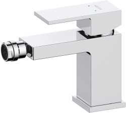 Смеситель для биде Aquatek Либра однорычажный, керамический картридж, поворотный излив, длина 129 мм, латунь, цвет хром, без шланга/лейки