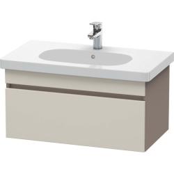 Тумба под раковину для консоли/столешницы Duravit DuraStyle 80х55х50 см, подвесная, ДСП, цвет: серо-коричневый/базальт, 1 выдвижной ящик, прямоугольная