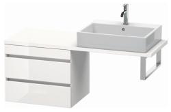 Тумба/шкафчик для консоли/столешницы Duravit DuraStyle под раковину 60х47,8х51,2 см, подвесная, ДСП, цвет: белый матовый, 2 выдвижных ящика, прямоугольная