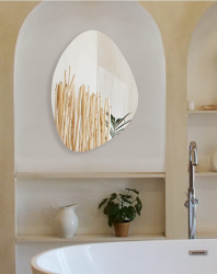 Зеркало GRADEONIKA Метеора, 50х70 без подсветки, форма асимметрия, для ванны, навесное/подвесное/настенное 51986