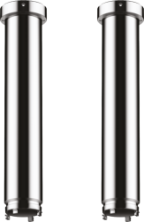 Потолочное подсоединение для верхнего душа Axor ShowerHeaven 1200/300 4jet, удлинение 23 см, цвет: хром, латунный для душа/ванной/душевой кабины, на потолок, кронштейн, наружний монтаж