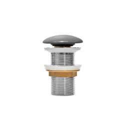 Донный клапан IDDIS Optima Home 1 1/4" серый матовый 68х78 мм, латунь, без перелива OPHGM00i88