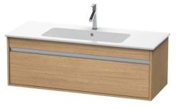 Тумба под раковину для консоли/столешницы Duravit Ketho 120х55х42,6 см, подвесная, ДСП, цвет: дуб европейский, 1 выдвижной ящик, прямоугольная