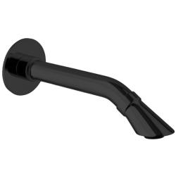 Излив Webert Opera настенный, латунь, черный, округлый, с аэратором, l-образный, встраиваемый/встроенный, для смесителя/ванны/ванной/душевой