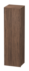 Пенал Duravit DuraStyle, 40x36x140 см, подвесной, (левый), с дверцей, с полкой, со стеклянными полками, цвет: орех темный, в ванную комнату