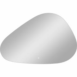 Зеркало Континент "Voyage Led", 100х70 см, с LED/ЛЕД-подсветкой, ассиметричное, выключатель сенсорный, для ванны, навесное/подвесное/настенное
