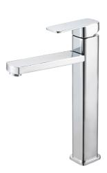 Смеситель для раковины G-lauf однорычажный, высокий, излив короткий, длина 174 мм, керамический, цинк, цвет хром, без донного клапана NEB1-B123