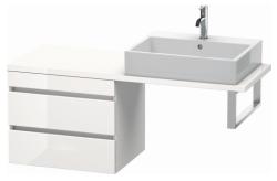 Тумба/шкафчик для консоли/столешницы Duravit DuraStyle под раковину 60х47,8х51,2 см, подвесная, ДСП, цвет: белый глянец, 2 выдвижных ящика, прямоугольная