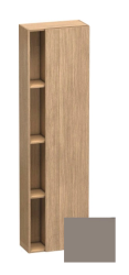 Пенал Duravit DuraStyle, 50x24x180 см, подвесной, (правый), с дверцей, с закрытыми/открытыми полками, цвет: дуб европейский/базальт, в ванную комнату