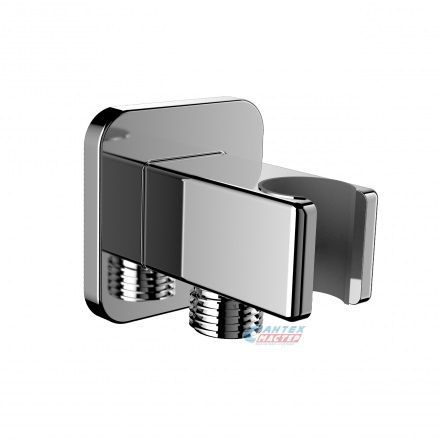 Держатель для душевой лейки Omnires угловой соединительный элемент хром 8815CR