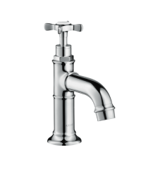 Смеситель для раковины Axor Montreux 50, для холодной воды, одновентильный, фиксированный излив, длина излива 10,4 см, керамический, латунь, цвет: хром, без сливного набора