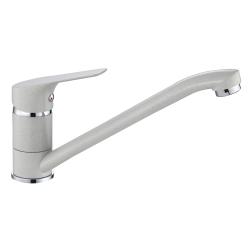 Смеситель для кухни/мойки VIEIR, однорычажный, поворотный, керамический, длина излива 208 мм, латунь, цвет серый