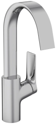 Смеситель для раковины Hansgrohe Vivenis 210, однорычажный, поворотный излив, длина излива 13,9 см, керамический, латунь, цвет хром, с донным клапаном