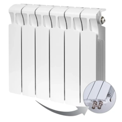 Радиатор отопления Rifar Monolit Ventil 350 (6 секций) биметаллический нижнее правое подключение 828 Вт RM35006НП50