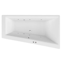 Ванна Excellent Sfera SOFT, 170х100 см, акриловая, цвет- белый, (с гидромассажем), с каркасом, асимметричная, правосторонняя, правая, приставная/встраиваемая