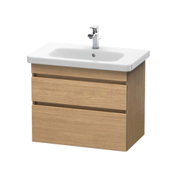 Тумба под раковину для консоли/столешницы Duravit DuraStyle 80х47,8х51,2 см, подвесная, ДСП, цвет: дуб европейский, 2 выдвижных ящика, прямоугольная