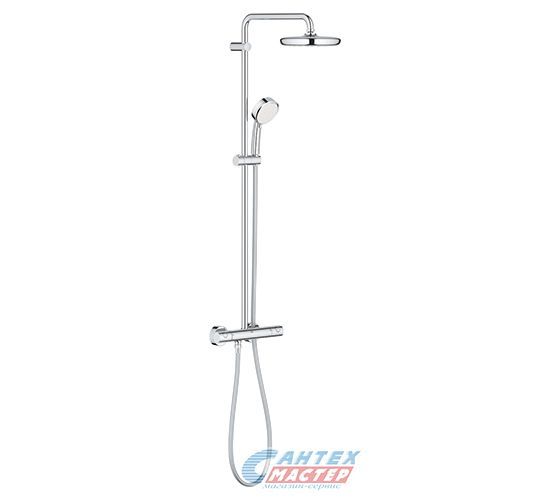 Душевая система Grohe Tempesta Cosmopolitan 210 с термостатическим смесителем без излива хром 27922001