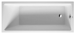Ванна Duravit Vero Air 170х75 см встраиваемая, акриловая, цвет: белый, (без гидромассажа, ножек, сифона, фронтальной панели), прямоугольная, с одним наклоном для спины