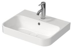 Раковина DURAVIT Happy D.2 Plus 50х40х17 см, накладная, прямоугольная, санфарфор, цвет белый, без отверстия под смеситель, слив/перелив